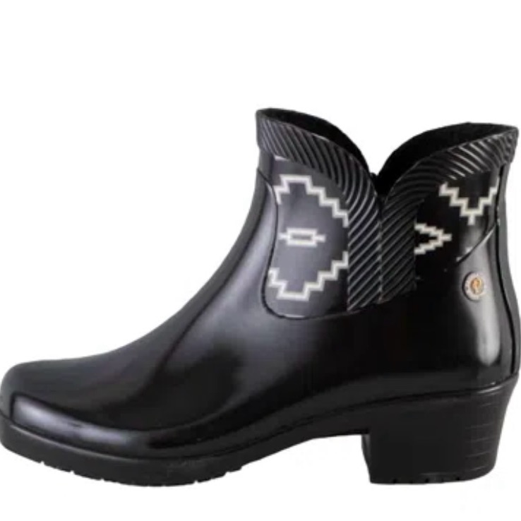 Women’s Pendleton Heritage Kiva Steps City Ankle Rain Boots In Black. Size 10